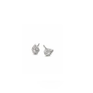 Kendra Scott Manet 14k White Gold White Diamond Stud Earrings
